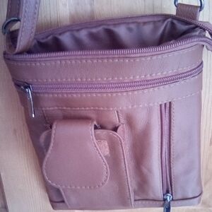 Elegant Tan Messenger Bag